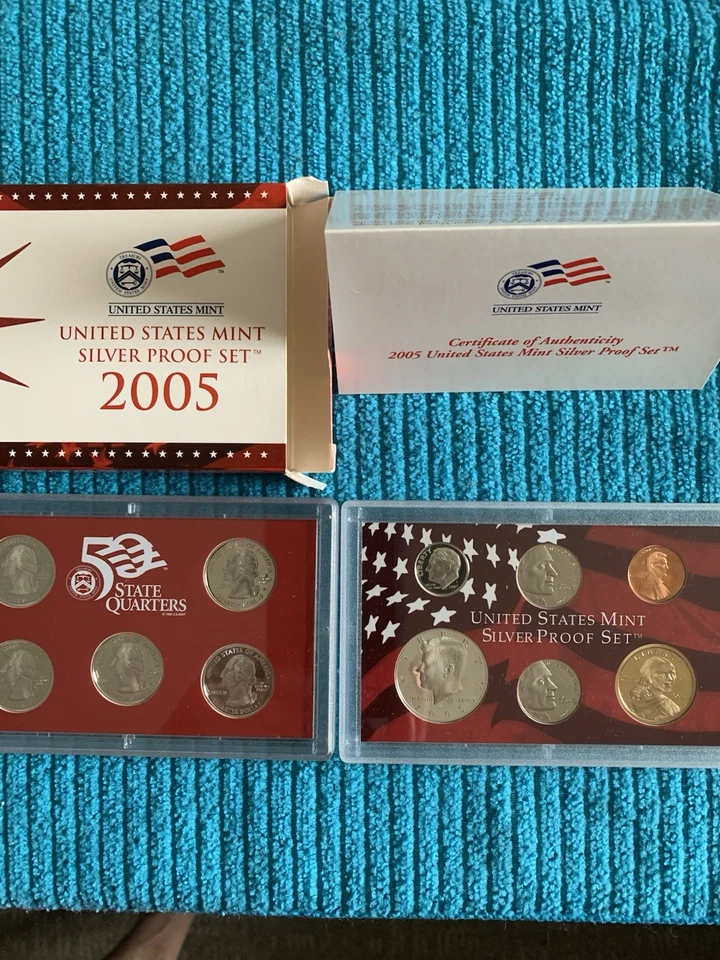 2005 Silver Proof Set (10 Coins) from U.S. MINT w/OGP + COA. 1 + 1/3 oz. SILVER - Image 3 of 4