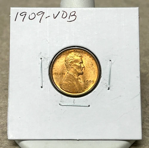 1909 VDB Wheat Cent - BU - RB - Brilliant Luster