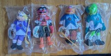 McDonald’s Muppets NHL Hockey Plush 1995 Set Of 4 Brand New Sealed 