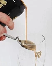 New GUINNESS Beer Black & Tan Bar Pouring Spoons Key Chain Stout Bartender