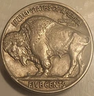 1934 P 5C Buffalo Nickel! Full Horn Great Details And Condition!