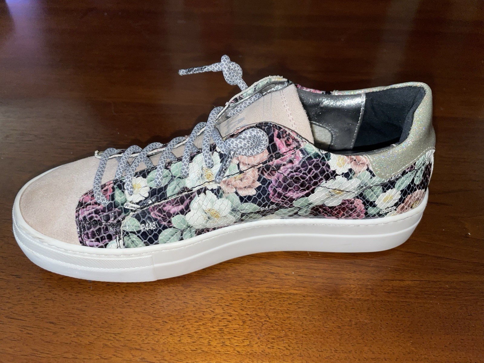 P448 Floral Python-Embossed Platform sneakers (Wo… - image 9