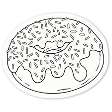 Aufkleber Sticker "Streukrapfen" (DW052223)