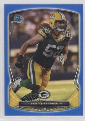 2014 Bowman Chrome Blue Refractor 5/199 Clay Matthews #16 7wf