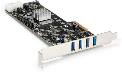 4 Port USB 3.0 Pcie Card W/ 4 Dedicated 5Gbps Channels (USB 3.2 Gen 1) - UASP -
