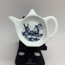 Spoon / Teabag Rest Alice In Wonderland Mad Hatter White Rabbit Whittard