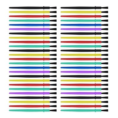 50 Pcs Brush Set Nylon Hair Painting Brush Small Paint Brush Artist Paint Brush