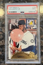 Pinnacle 1995 Ken Griffey Jr. #128 Seattle Mariners Baseball PSA 9 Base Set