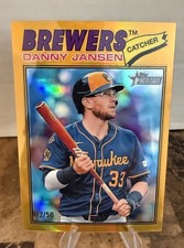 2026 Topps Heritage Danny Jasen Gold Chrome /50 Milwaukee Brewers