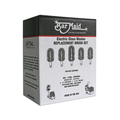 #ad Bar Maid 5 Piece Universal Slotted Brush Set for All Glass Washers $134.24