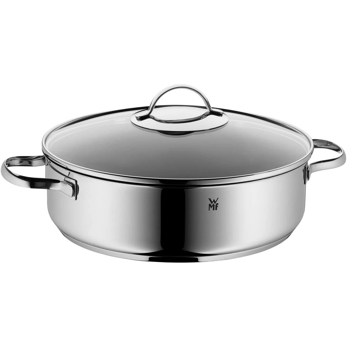 WMF Sauté Pan 28 cm Induction Casserole Dish with Lid 5 Litres Cromargan Stainle