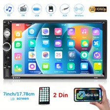 7" 2 Din Car Stereo HD MP5 Player Bluetooth Touch Screen Radio Mrrior Link FM