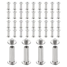 40set Phillips Chicago Screw M4x18mm Binding Post Screw Silver