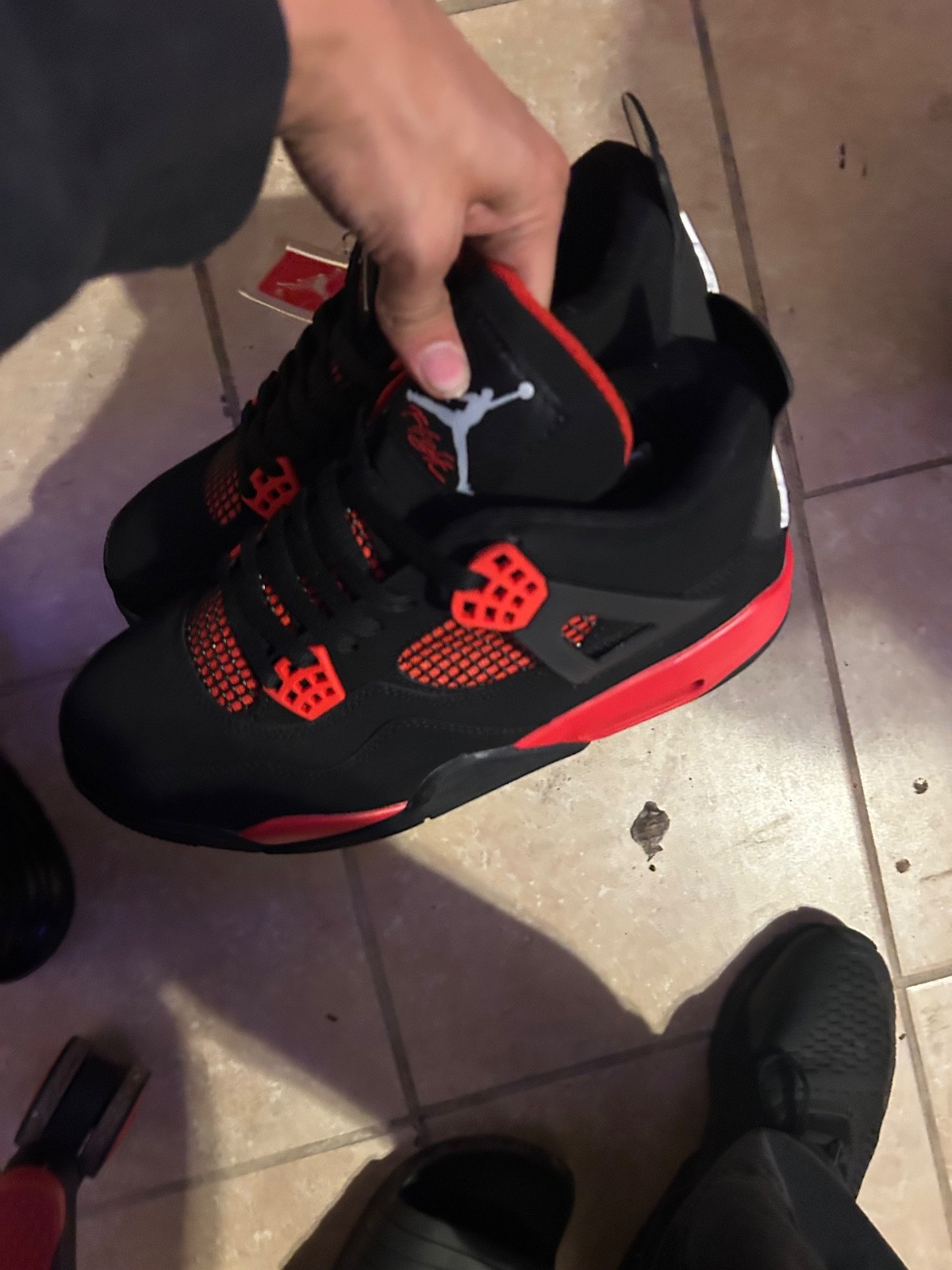 jordan 4 red and black