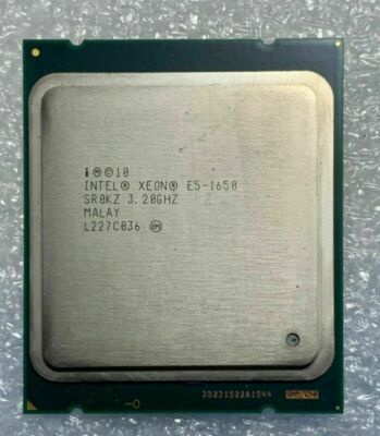   Xeon E5-1650 cpu 3.20 GHz SR0KZ 6 Cores 12 Threads LGA 2011 Processor #E5