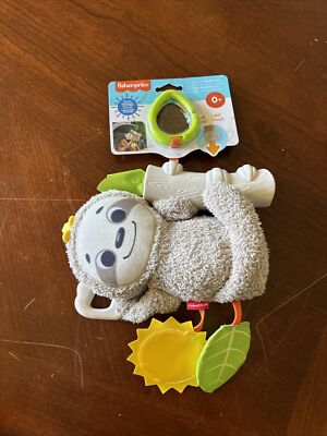 Fisher-Price Baby Toy Slow Much Fun Stroller Sloth With Motion