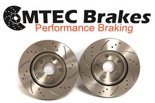 FOR MAZDA RX8 RX-8 2 FRONT 323mm DRILLED and GROOVED BRAKE DISCS PAIR