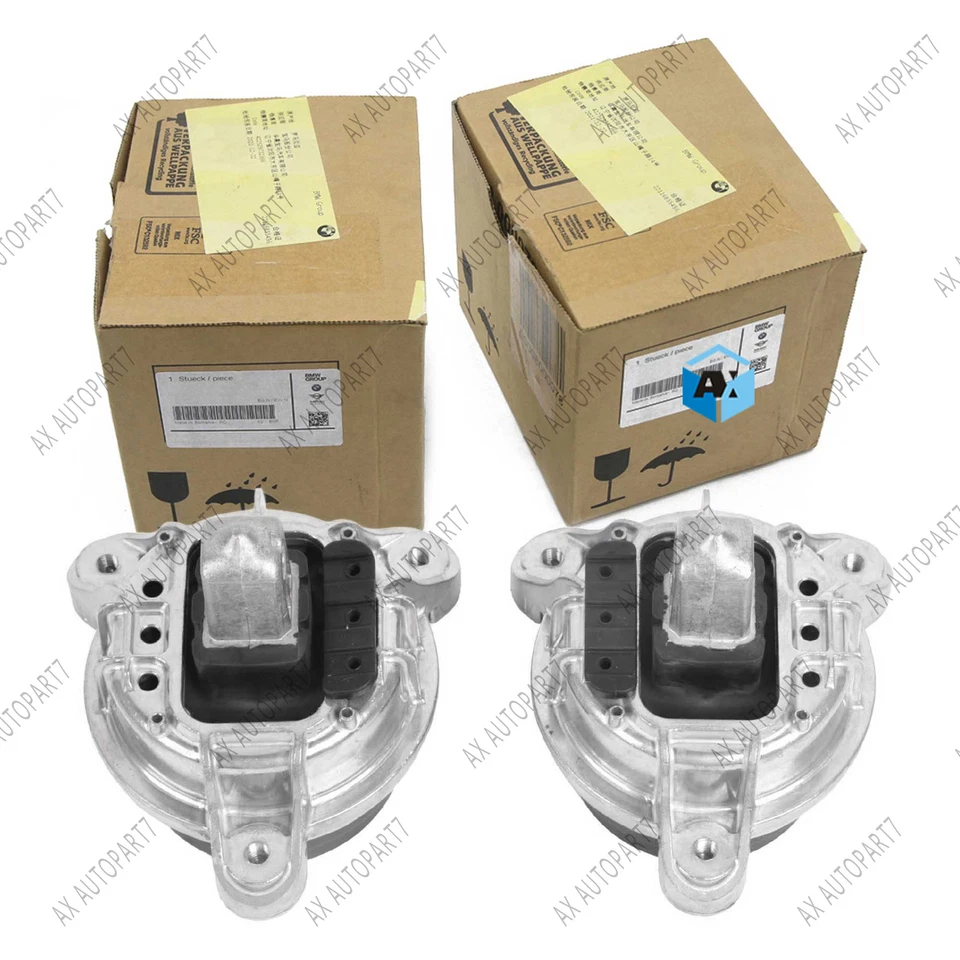 2PCS FRONT L & R MOTOR MOUNT FOR 2010-2012 BMW 740i, 740Li 3.0L GAS - Image 3 of 4