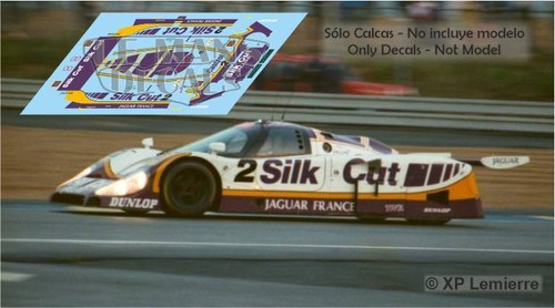 Decals Jaguar XJR 9 Le Mans 1989 1:32 1:43 1:24 1:18 XJR-9 slot calcas Silk Cut - Photo 3/5
