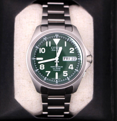 CITIZEN PROMASTER PMD56-2951 Eco-Drive radio clock Men Watch Green