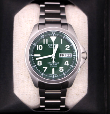 CITIZEN PROMASTER PMD56-2951 Eco-Drive radio clock Men Watch Green