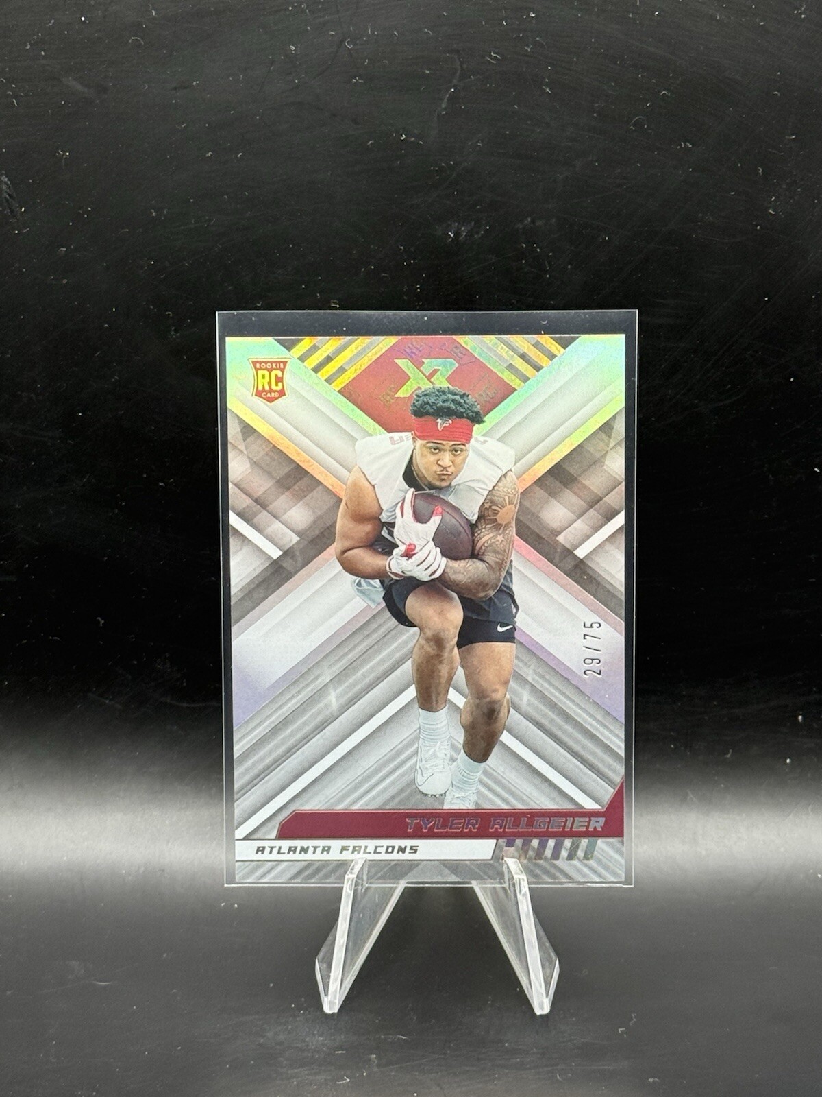 2022 Panini XR Tyler Allgeier Rookie /75 Falcons RC #144