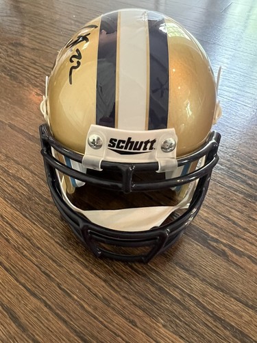 MARCUS PETERS SIGNED FOOTBALL MINI HELMET WASHINGTON HUSKIES NCAA RAMS CHIEFS - Picture 2 of 2