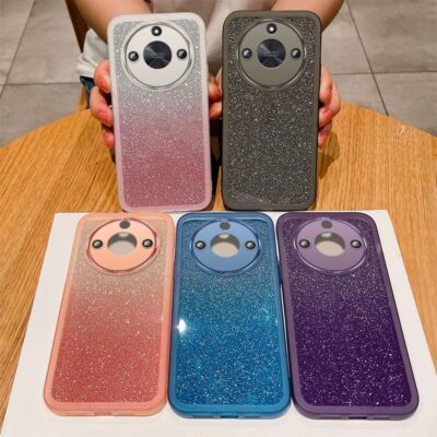 Bling Handyhülle Glitzerpapier Stoßfest Schale Schutz Tasche Smartphone Case