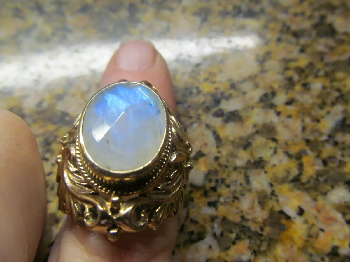 Ebay moonstone ring sale