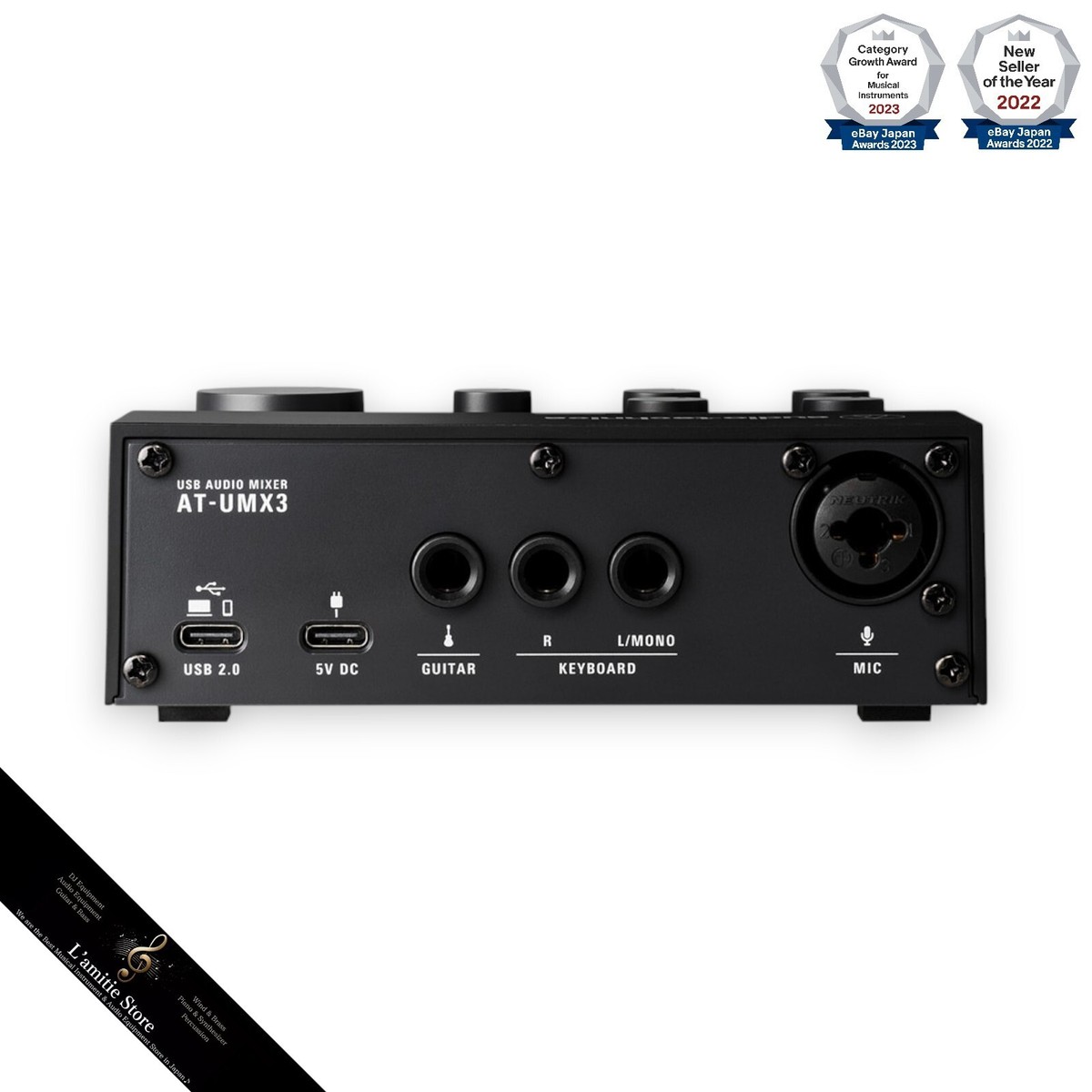 Audio Technica AT2020 AT-UMX3 Distribution DTM Set JP Black