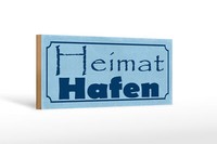 Holzschild Spruch 27X10 Cm Heimat Hafen Geschenk Holz Deko Schild Wooden Sign
