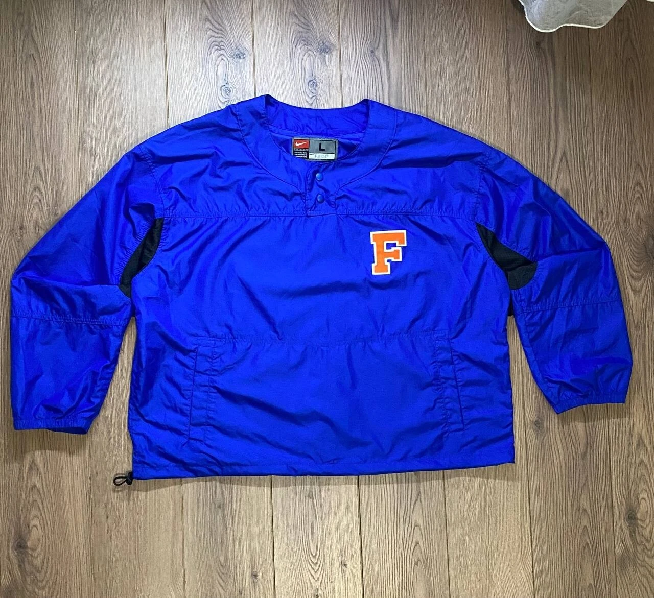 Vintage Nike Florida Nylon Blue Anorak Jacket Size L