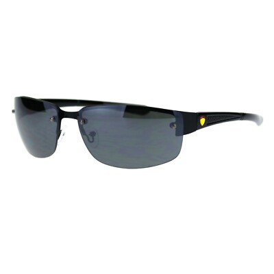 Mens Fashion Sunglasses Designer Style Half Rim Rectangular Shades UV 400