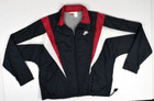 Vintage Nike Windbreaker Jacket Size XL 80s 3 Tone Red White Black T Fangs