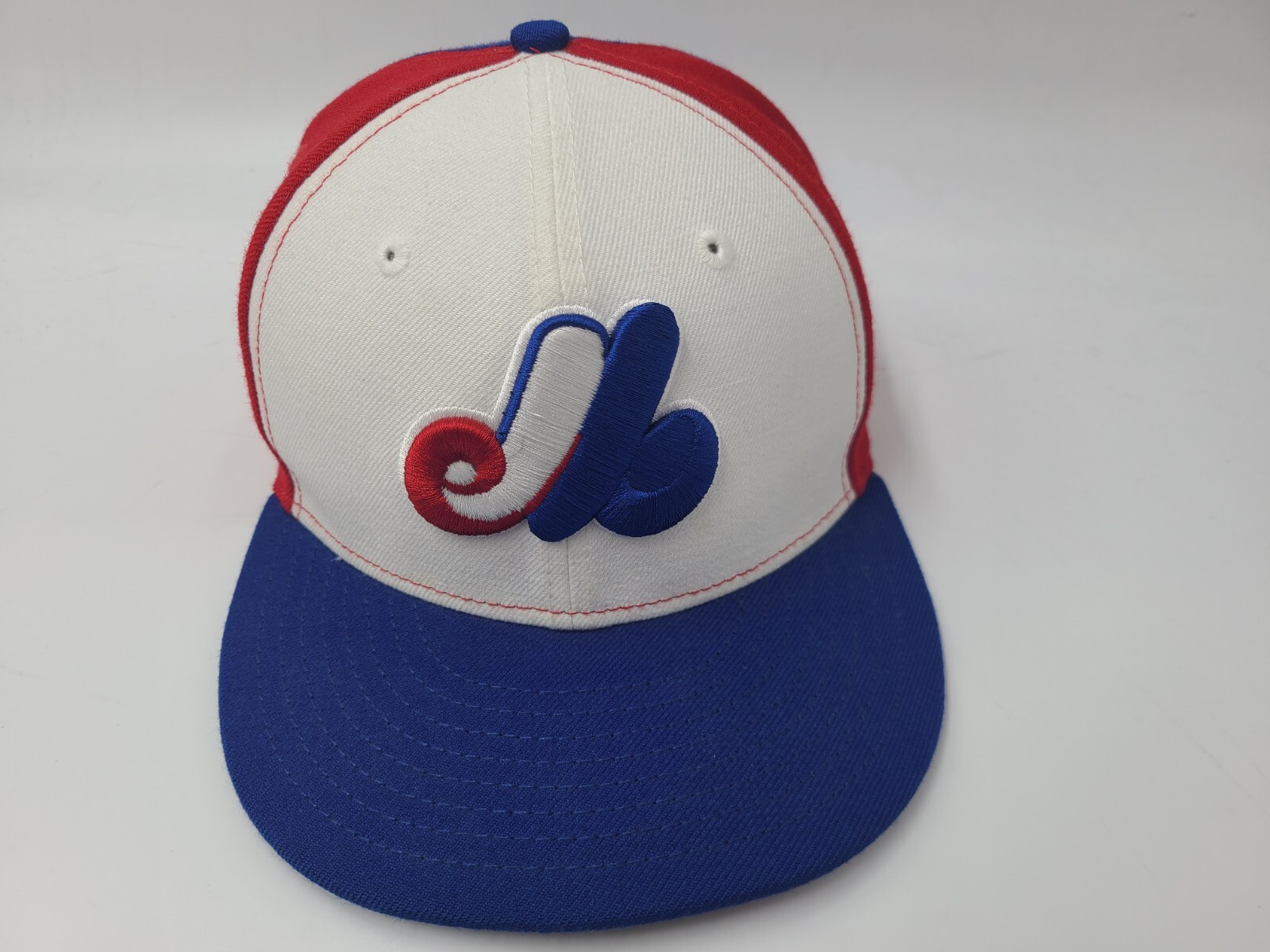 Montreal Expos New Era 59Fifty Cooperstown Collection Fitted 7 Hat Cap MLB RWB