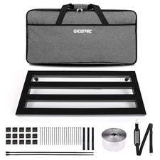 Super Light Aluminum Alloy Guitar Pedal Board with Carry Bag 27.5''x11.8''