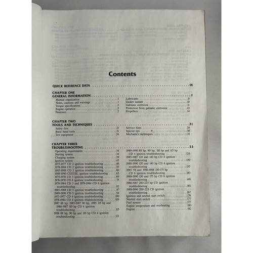 Evinrude/Johnson Outboard shop manual 48-235 HP (1973-1990) includes Sea Drives - Picture 4 of 10