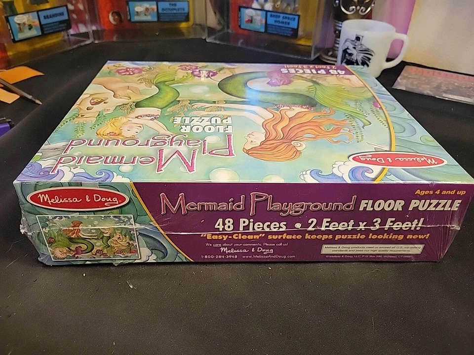 Melissa & Doug Mermaid Playground Floor Puzzle 2 Foot by 3 Foot 48 Pieces S9 - Image 4 of 4
