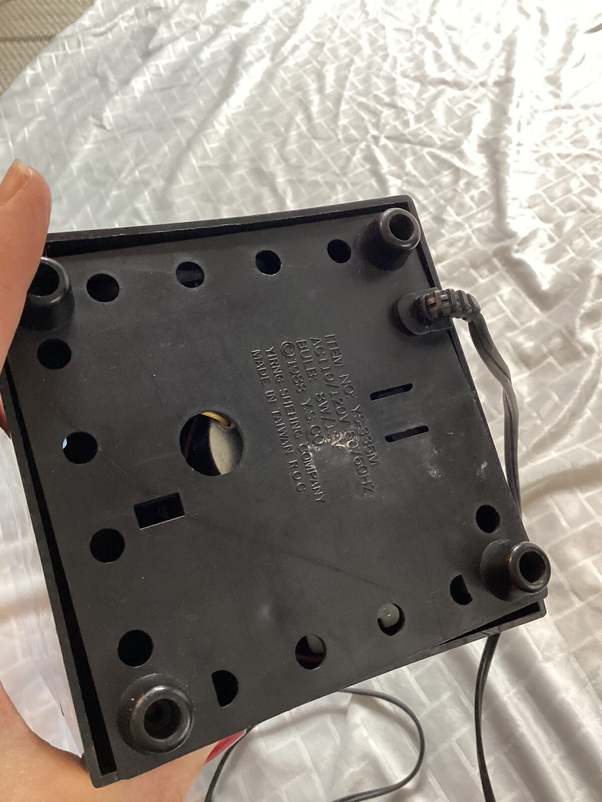 Fiber Optic Flower Lamp Music Box VTG 1988 Yirng Shehng Glitches