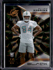 2023 Panini Black - Rookies #103 Elijah Higgins (RC) Rookie Orange /25