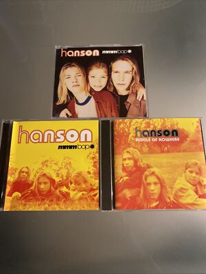 Hanson CD  LOT - MMMBop Import  & USA Singles & Middle Of Nowhere  