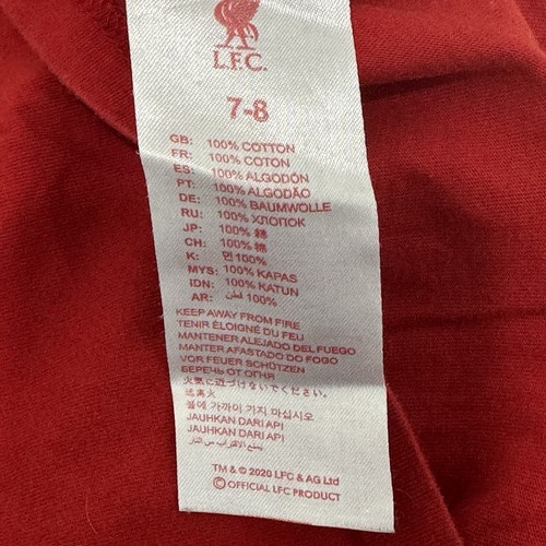 Liverpool FC EPL T Shirt Kids 7/8Y Premier League Champions 19/20 Puffy Print - Picture 8 of 9