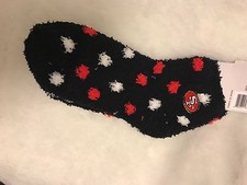 San Fransisco 49er Polka Dot Soft Fuzzy Warm Socks