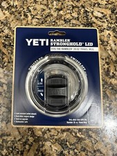 Yeti Rambler Stronghold Black/Clear Lid (Only Fits Rambler 20 oz Travel Mug) NEW
