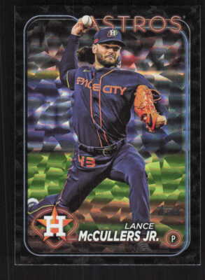 Lance McCullers Jr. 2024 Topps Black Crackle Foil Houston Astros #588