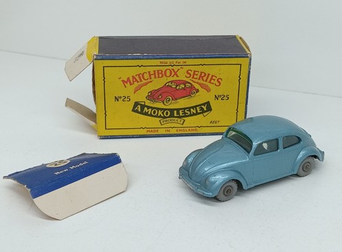 Vintage Matchbox MoKo Lesney Volkswagen 1200 Sedan N°25 With Box