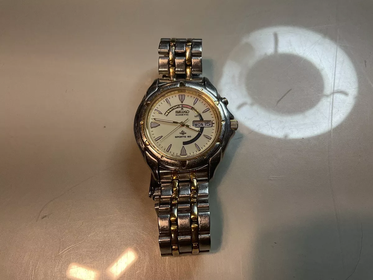 Kinetic wrist cheap watch