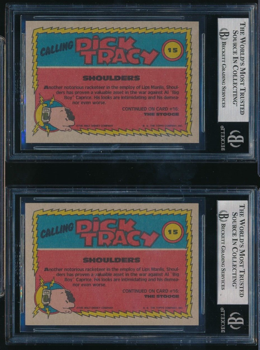 1990 Topps Dick Tracy #15 Shoulders Stig Eldred signed auto BAS