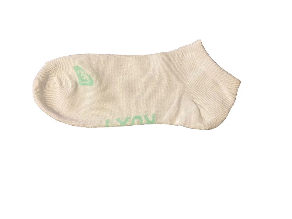 Nuevos calcetines Roxy corte bajo rosa gris melocotón amarillo verde azulado talla 4-10 Quiksilver Foto 4 de 4