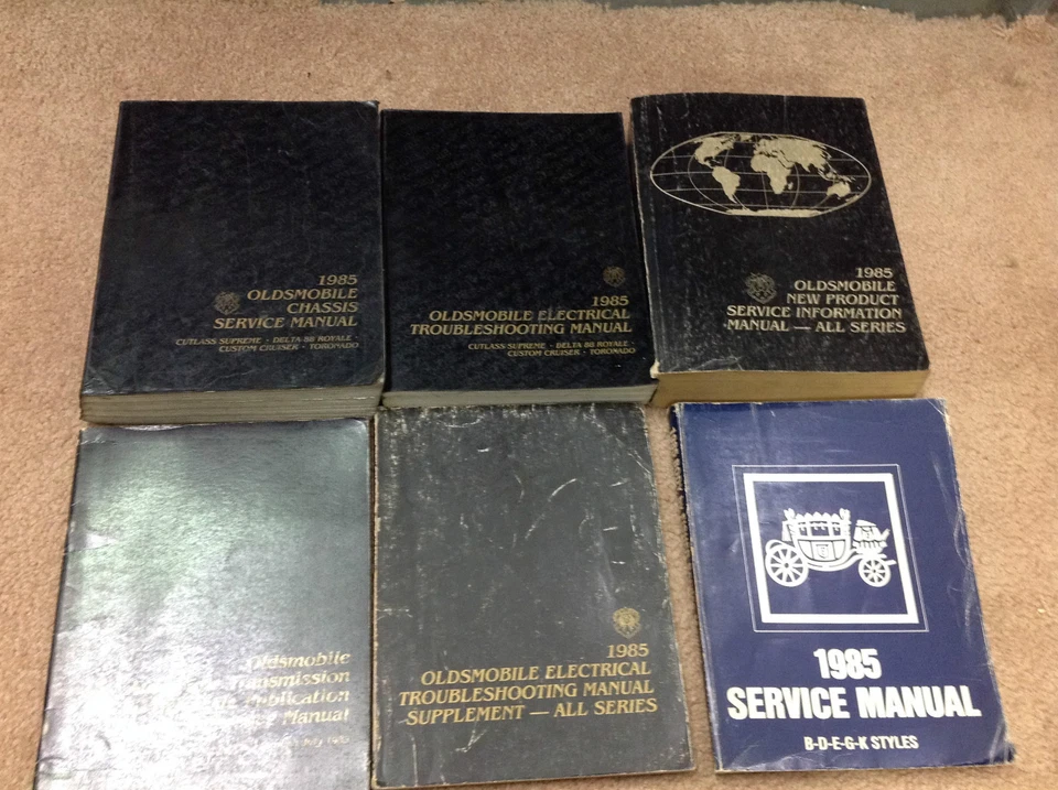 1985 Oldsmobile Cutlass Supreme Toronado Delta 88 Royale Service Shop Manual Set - Image 3 of 4